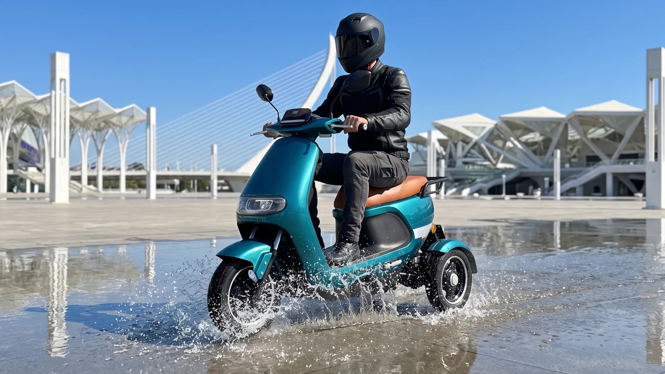 ACTIVA being ridden on the road